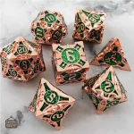 Set de dés de JDR en métal, idéal pour les passionnés