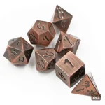 Accessoires de jeu : dés en métal pour RPG