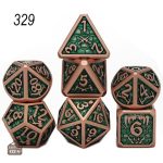 Dés en métal pour campagne de D&D