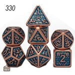 Dés en métal pour aventures fantastiques