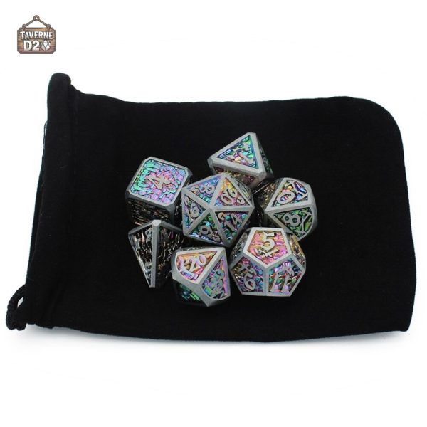 Dés de jeu en métal, collection JDR
