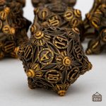 Dés de JDR en métal nain, ensemble de dés robustes