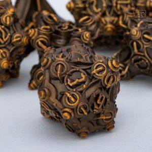 Dés de jeu en métal, accessoires de rôle nains