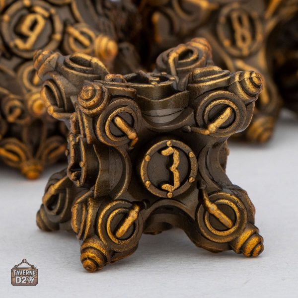 Dés JDR en métal, collection nain unique et stylée