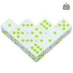 Jeu de dés blancs pour soirées ludiques