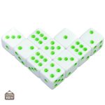Dés classiques en blanc, parfaits pour tous les jeux
