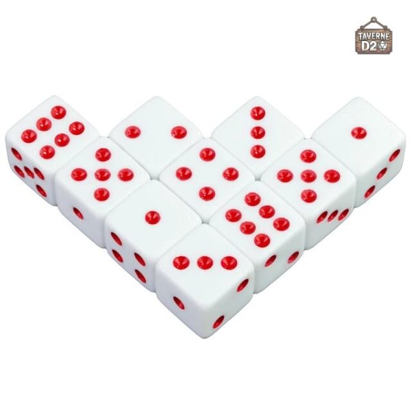 Dés blancs, ajout parfait pour vos jeux de société
