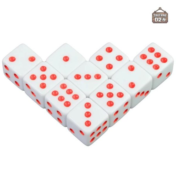 Dés de jeux en blanc, polyvalents et élégants