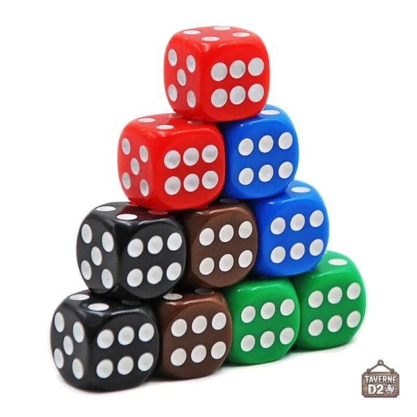 Dés à jouer aux couleurs variées pour des expériences uniques