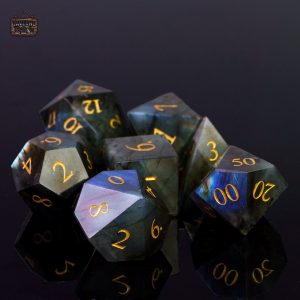 Dés en Labradorite, artefacts en pierre pour collectionneurs