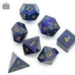 Dés en Lazulite, parfaits pour les amateurs de jeux