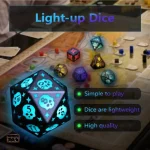 Accessoires de jeu : dés LED pour ambiance festive