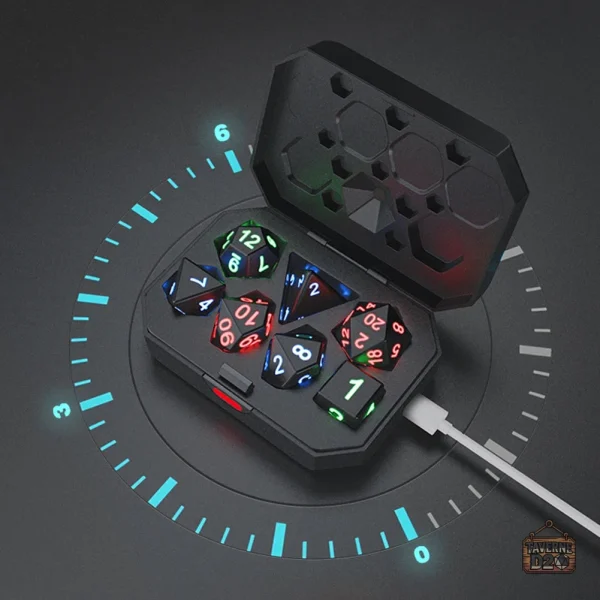 Dés lumineux LED pour jeux de société
