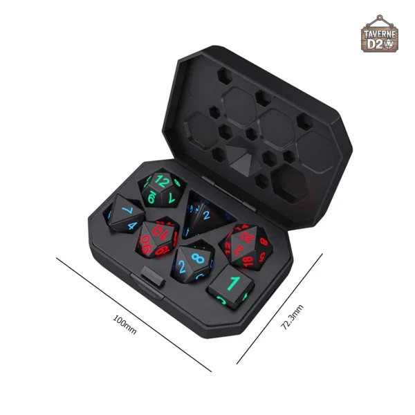 Set de dés illuminés pour une ambiance festive