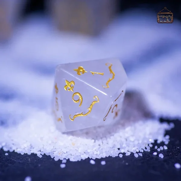 Dés élégants en cristal, parfaits pour collectionneurs