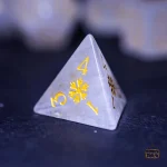 Dés en cristal blanc, ajout esthétique pour vos jeux