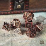 Set de dés en métal élégant et durable