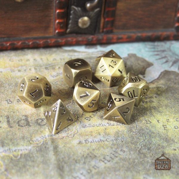 Set de dés en métal pour joueurs passionnés