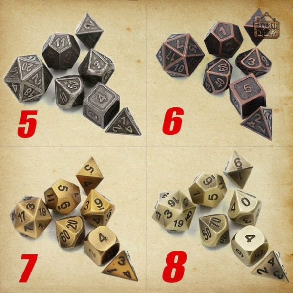 Dés en métal pour une expérience de jeu unique