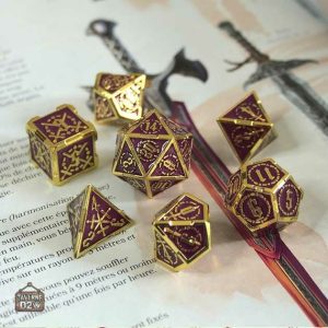 Accessoires de jeu métal pour amateurs de dés