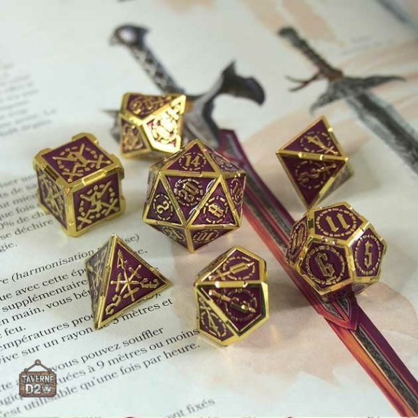 Accessoires de jeu métal pour amateurs de dés