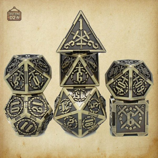 Set de dés thématique sur l'âme du spadassin