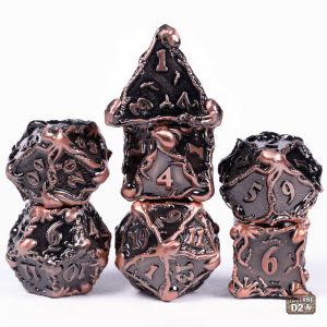 Set de dés métalliques thématiques Cthulhu