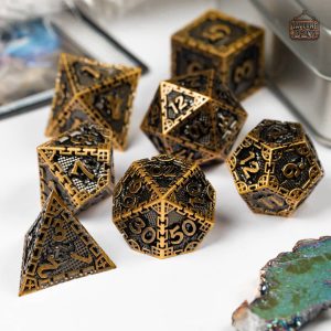 Set de dés en métal - Chaines du Dragon