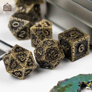 Dés en métal élégants pour les joueurs