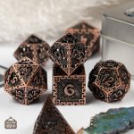 Accessoire de jeu : dés en métal dragon
