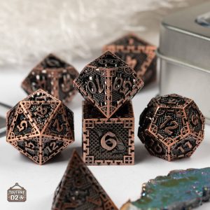Accessoire de jeu : dés en métal dragon