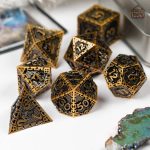 Dés décoratifs en métal pour jeux de rôle
