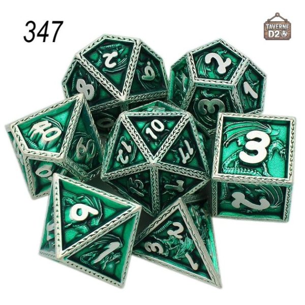 des-metal-dragons-1 Dés en métal Dragon, jeu de dés original et élégant
