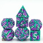 Set de dés en métal - Écailles de Dragons