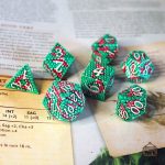 Set de dés, design écailles de dragons