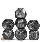 Set de dés en métal pour aventuriers