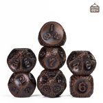 Set de dés écailles de serpents en métal