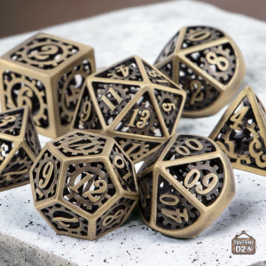 Set de dés métal écrou