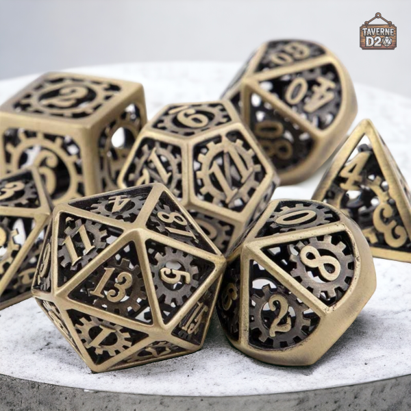 Dés en métal écrou pour jeux de société