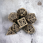 Accessoires de jeu : dés en métal écrou