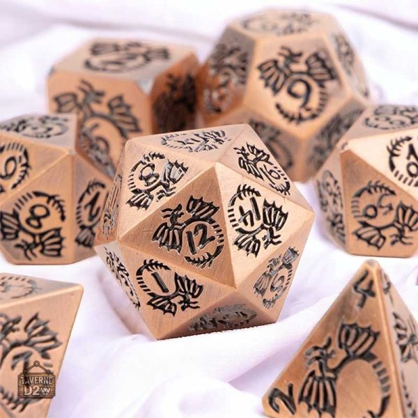 des-metal-gentil-dragon-1 Set de Dés en Métal Gentil Dragon