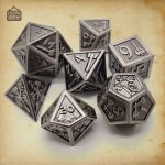 Set de dés en métal pour guerrier nain
