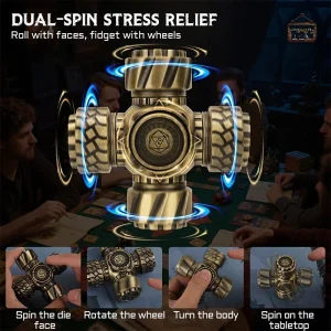 Dés en métal, spinners design et amusants