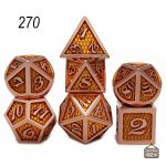 Set de dés en métal pour les aventuriers du jeu