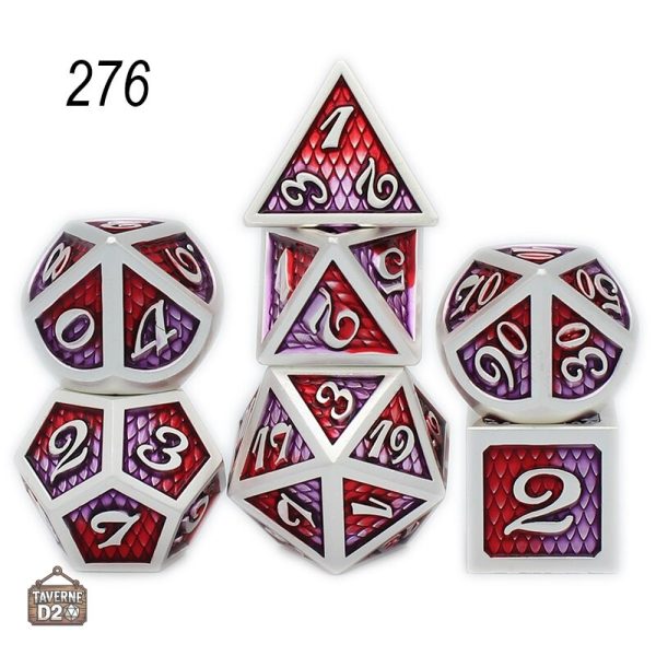 Dés en métal pour jeux de rôle et collection