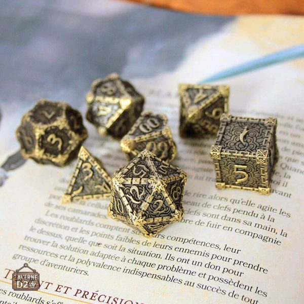 Dés en métal pour jeux de société