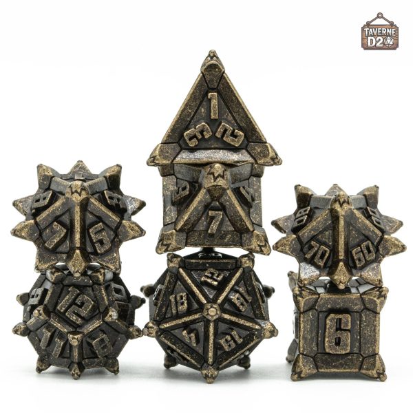 Dés en métal, accessoires pour jeux stratégiques