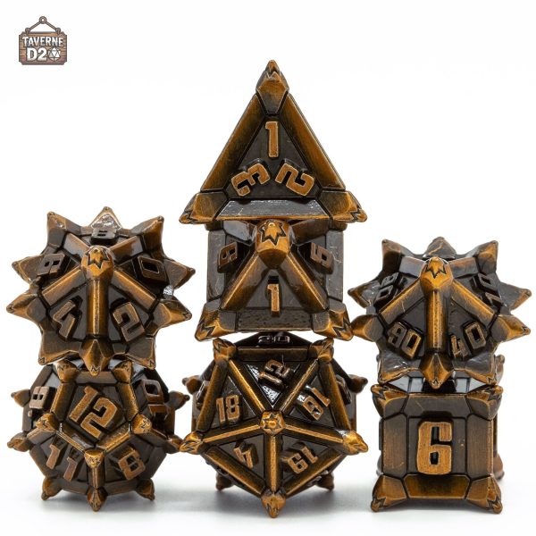 Set de dés en métal, parfait pour RPG