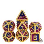 Set de dés en métal à rivets pour jeux de société - vue 2