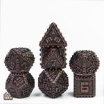 Dés en métal à rivets, parfaits pour les jeux de stratégie